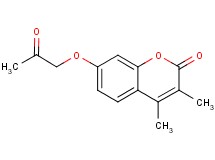 3,4-dimethyl-7-(2-oxopropoxy)-2H-chromen-2-one 3,4-dimethyl-7-(2-oxopropoxy)-2H-chromen-2-one