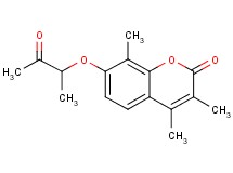 3,4,8-trimethyl-7-(1-methyl-2-oxopropoxy)-2H-chromen-2-one 3,4,8-trimethyl-7-(1-methyl-2-oxopropoxy)-2H-chromen-2-one