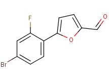 5-(4-bromo-2-fluorophenyl)-2-furaldehyde 5-(4-bromo-2-fluorophenyl)-2-furaldehyde