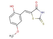 (5Z)-5-(2-hydroxy-5-methoxybenzylidene)-2-thioxo-1,3-thiazolidin-4-one (5Z)-5-(2-hydroxy-5-methoxybenzylidene)-2-thioxo-1,3-thiazolidin-4-one