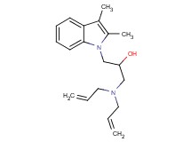 1-(diallylamino)-3-(2,3-dimethyl-1H-indol-1-yl)propan-2-ol