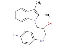 1-(2,3-dimethyl-1H-indol-1-yl)-3-[(4-iodophenyl)amino]propan-2-ol