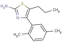 4-(2,5-dimethylphenyl)-5-propyl-1,3-thiazol-2-amine 4-(2,5-dimethylphenyl)-5-propyl-1,3-thiazol-2-amine