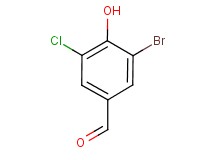 3-bromo-5-chloro-4-hydroxybenzaldehyde 3-bromo-5-chloro-4-hydroxybenzaldehyde