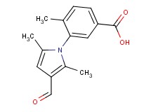 3-(3-formyl-2,5-dimethyl-1H-pyrrol-1-yl)-4-methylbenzoic acid 3-(3-formyl-2,5-dimethyl-1H-pyrrol-1-yl)-4-methylbenzoic acid