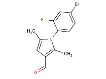 1-(4-bromo-2-fluorophenyl)-2,5-dimethyl-1H-pyrrole-3-carbaldehyde 1-(4-bromo-2-fluorophenyl)-2,5-dimethyl-1H-pyrrole-3-carbaldehyde