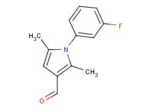 1-(3-fluorophenyl)-2,5-dimethyl-1H-pyrrole-3-carbaldehyde 1-(3-fluorophenyl)-2,5-dimethyl-1H-pyrrole-3-carbaldehyde