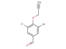 3-bromo-5-chloro-4-(prop-2-yn-1-yloxy)benzaldehyde 3-bromo-5-chloro-4-(prop-2-yn-1-yloxy)benzaldehyde