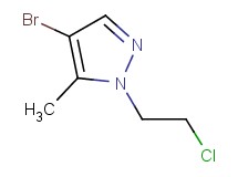 4-bromo-1-(2-chloroethyl)-5-methyl-1H-pyrazole 4-bromo-1-(2-chloroethyl)-5-methyl-1H-pyrazole