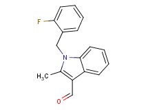 1-(2-fluorobenzyl)-2-methyl-1H-indole-3-carbaldehyde 1-(2-fluorobenzyl)-2-methyl-1H-indole-3-carbaldehyde