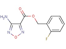 2-fluorobenzyl 4-amino-1,2,5-oxadiazole-3-carboxylate 2-fluorobenzyl 4-amino-1,2,5-oxadiazole-3-carboxylate