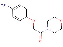 4-(2-morpholin-4-yl-2-oxoethoxy)aniline 4-(2-morpholin-4-yl-2-oxoethoxy)aniline