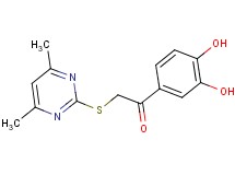 1-(3,4-dihydroxyphenyl)-2-[(4,6-dimethylpyrimidin-2-yl)thio]ethanone