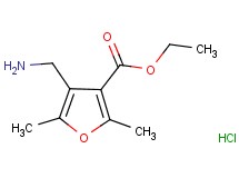 ethyl 4-(aminomethyl)-2,5-dimethyl-3-furoate hydrochloride ethyl 4-(aminomethyl)-2,5-dimethyl-3-furoate hydrochloride
