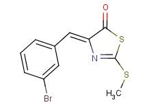 (4Z)-4-(3-bromobenzylidene)-2-(methylthio)-1,3-thiazol-5(4H)-one