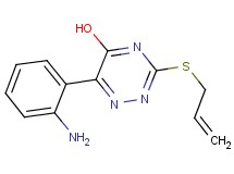 3-(allylthio)-6-(2-aminophenyl)-1,2,4-triazin-5-ol 3-(allylthio)-6-(2-aminophenyl)-1,2,4-triazin-5-ol