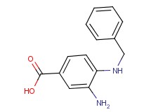3-amino-4-(benzylamino)benzoic acid 3-amino-4-(benzylamino)benzoic acid