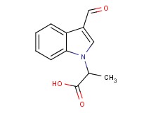 2-(3-formyl-1H-indol-1-yl)propanoic acid 2-(3-formyl-1H-indol-1-yl)propanoic acid