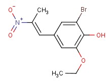 2-bromo-6-ethoxy-4-[(1E)-2-nitroprop-1-en-1-yl]phenol
