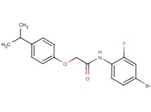 N-(4-bromo-2-fluorophenyl)-2-(4-isopropylphenoxy)acetamide