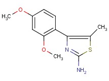 4-(2,4-dimethoxyphenyl)-5-methyl-1,3-thiazol-2-amine 4-(2,4-dimethoxyphenyl)-5-methyl-1,3-thiazol-2-amine