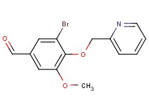 3-bromo-5-methoxy-4-(pyridin-2-ylmethoxy)benzaldehyde