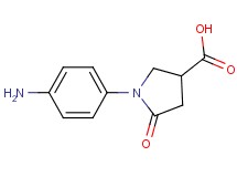 1-(4-aminophenyl)-5-oxo-3-pyrrolidinecarboxylic acid 1-(4-aminophenyl)-5-oxo-3-pyrrolidinecarboxylic acid