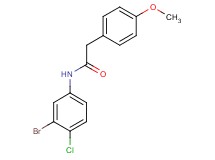 N-(3-bromo-4-chlorophenyl)-2-(4-methoxyphenyl)acetamide