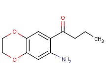 1-(7-amino-2,3-dihydro-1,4-benzodioxin-6-yl)butan-1-one 1-(7-amino-2,3-dihydro-1,4-benzodioxin-6-yl)butan-1-one