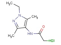 2-chloro-N-(1-ethyl-3,5-dimethyl-1H-pyrazol-4-yl)acetamide hydrochloride 2-chloro-N-(1-ethyl-3,5-dimethyl-1H-pyrazol-4-yl)acetamide hydrochloride