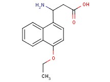 3-amino-3-(4-ethoxy-1-naphthyl)propanoic acid 3-amino-3-(4-ethoxy-1-naphthyl)propanoic acid