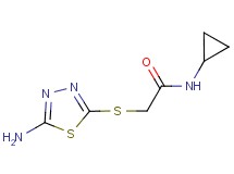 2-[(5-amino-1,3,4-thiadiazol-2-yl)thio]-N-cyclopropylacetamide