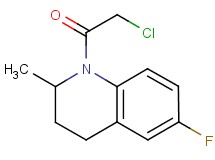 1-(chloroacetyl)-6-fluoro-2-methyl-1,2,3,4-tetrahydroquinoline 1-(chloroacetyl)-6-fluoro-2-methyl-1,2,3,4-tetrahydroquinoline