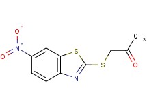 1-[(6-nitro-1,3-benzothiazol-2-yl)thio]acetone