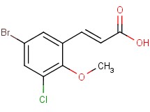 (2E)-3-(5-bromo-3-chloro-2-methoxyphenyl)acrylic acid
