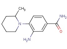 3-amino-4-(2-methyl-1-piperidinyl)benzamide 3-amino-4-(2-methyl-1-piperidinyl)benzamide