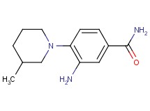 3-amino-4-(3-methyl-1-piperidinyl)benzamide 3-amino-4-(3-methyl-1-piperidinyl)benzamide