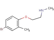 2-(4-bromo-2-methylphenoxy)-N-methylethanamine 2-(4-bromo-2-methylphenoxy)-N-methylethanamine