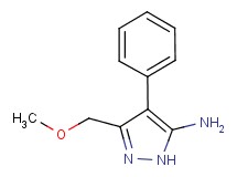 3-(methoxymethyl)-4-phenyl-1H-pyrazol-5-amine 3-(methoxymethyl)-4-phenyl-1H-pyrazol-5-amine