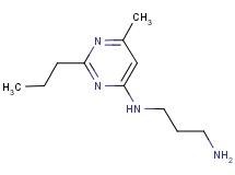 (3-aminopropyl)(6-methyl-2-propyl-4-pyrimidinyl)amine (3-aminopropyl)(6-methyl-2-propyl-4-pyrimidinyl)amine