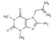 8-amino-1,3-dimethyl-7-(2-methyl-2-propen-1-yl)-3,7-dihydro-1H-purine-2,6-dione 8-amino-1,3-dimethyl-7-(2-methyl-2-propen-1-yl)-3,7-dihydro-1H-purine-2,6-dione