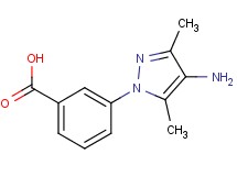 3-(4-amino-3,5-dimethyl-1H-pyrazol-1-yl)benzoic acid 3-(4-amino-3,5-dimethyl-1H-pyrazol-1-yl)benzoic acid