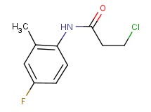 3-chloro-N-(4-fluoro-2-methylphenyl)propanamide 3-chloro-N-(4-fluoro-2-methylphenyl)propanamide