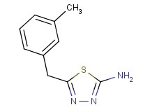 5-(3-methylbenzyl)-1,3,4-thiadiazol-2-amine 5-(3-methylbenzyl)-1,3,4-thiadiazol-2-amine