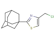 2-(1-adamantyl)-4-(chloromethyl)-1,3-thiazole 2-(1-adamantyl)-4-(chloromethyl)-1,3-thiazole