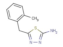 5-(2-methylbenzyl)-1,3,4-thiadiazol-2-amine 5-(2-methylbenzyl)-1,3,4-thiadiazol-2-amine