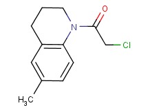 1-(chloroacetyl)-6-methyl-1,2,3,4-tetrahydroquinoline 1-(chloroacetyl)-6-methyl-1,2,3,4-tetrahydroquinoline