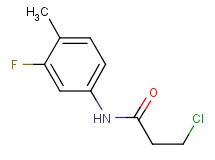 3-chloro-N-(3-fluoro-4-methylphenyl)propanamide 3-chloro-N-(3-fluoro-4-methylphenyl)propanamide
