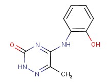 5-[(2-hydroxyphenyl)amino]-6-methyl-1,2,4-triazin-3(2H)-one
