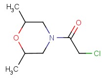 4-(chloroacetyl)-2,6-dimethylmorpholine 4-(chloroacetyl)-2,6-dimethylmorpholine